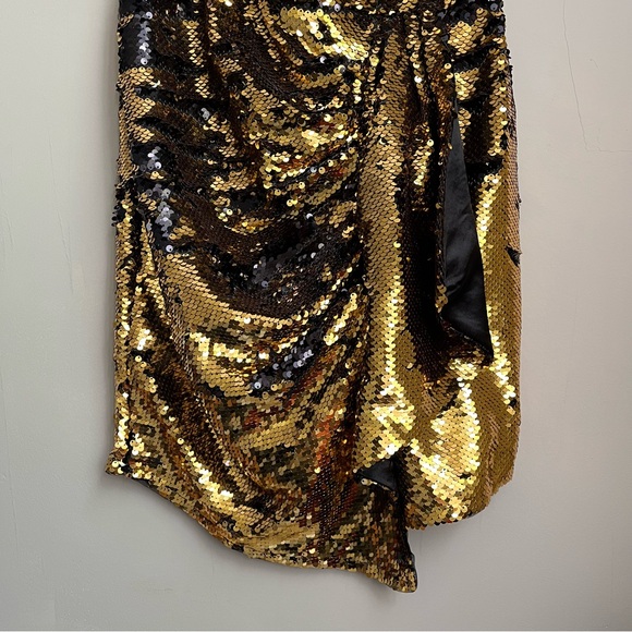 gold sequin mini dress - Picture 4 of 14